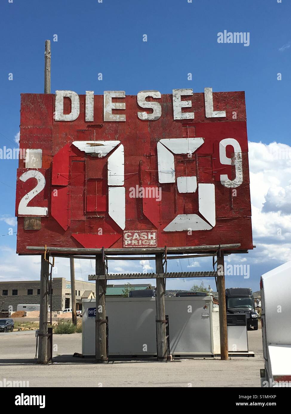 Segno diesel - Immagine stock catturata con smartphone