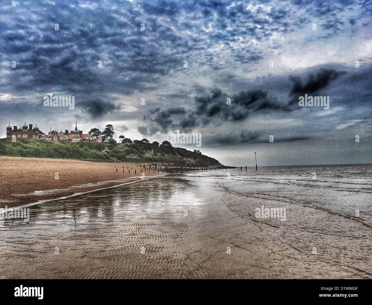 Bawdsey Manor, dove nel 1937 Robert Watson Watt sviluppato radar e 3 anni più tardi RAF Bawdsey divenne il primo funzionamento stazione radar nel mondo che ha giocato un ruolo fondamentale nella battaglia di Gran Bretagna Foto Stock
