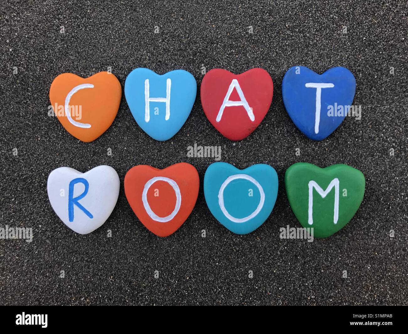 Chat Room - Immagine stock catturata con smartphone