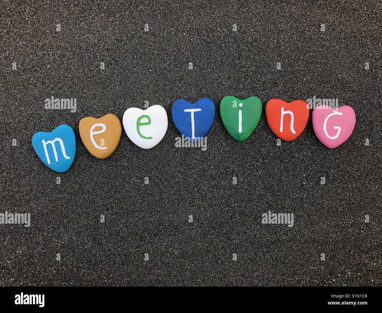 Sale riunioni - Immagine stock catturata con smartphone