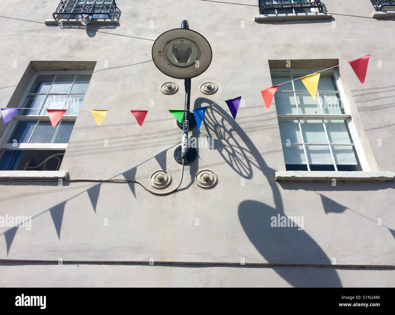 Lampada e pavese di Lyme Regis - Immagine stock catturata con smartphone