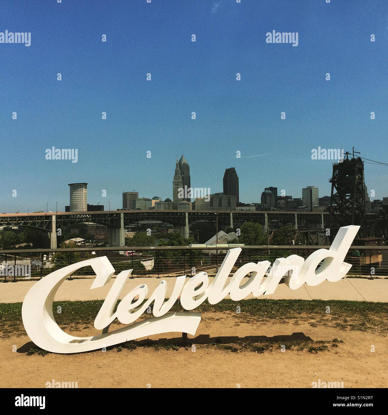 Cleveland, Ohio - Immagine stock catturata con smartphone