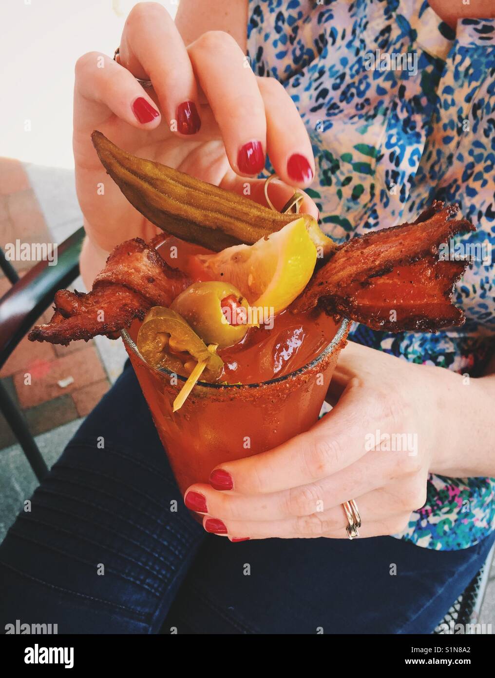 Il Brunch Bloody Mary Foto Stock
