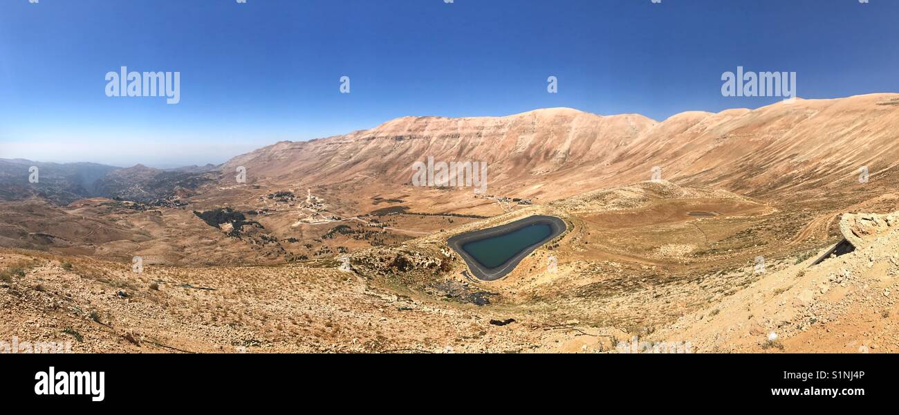 Ouadi Qadisha e qorna el sawda Libano montagne Foto Stock