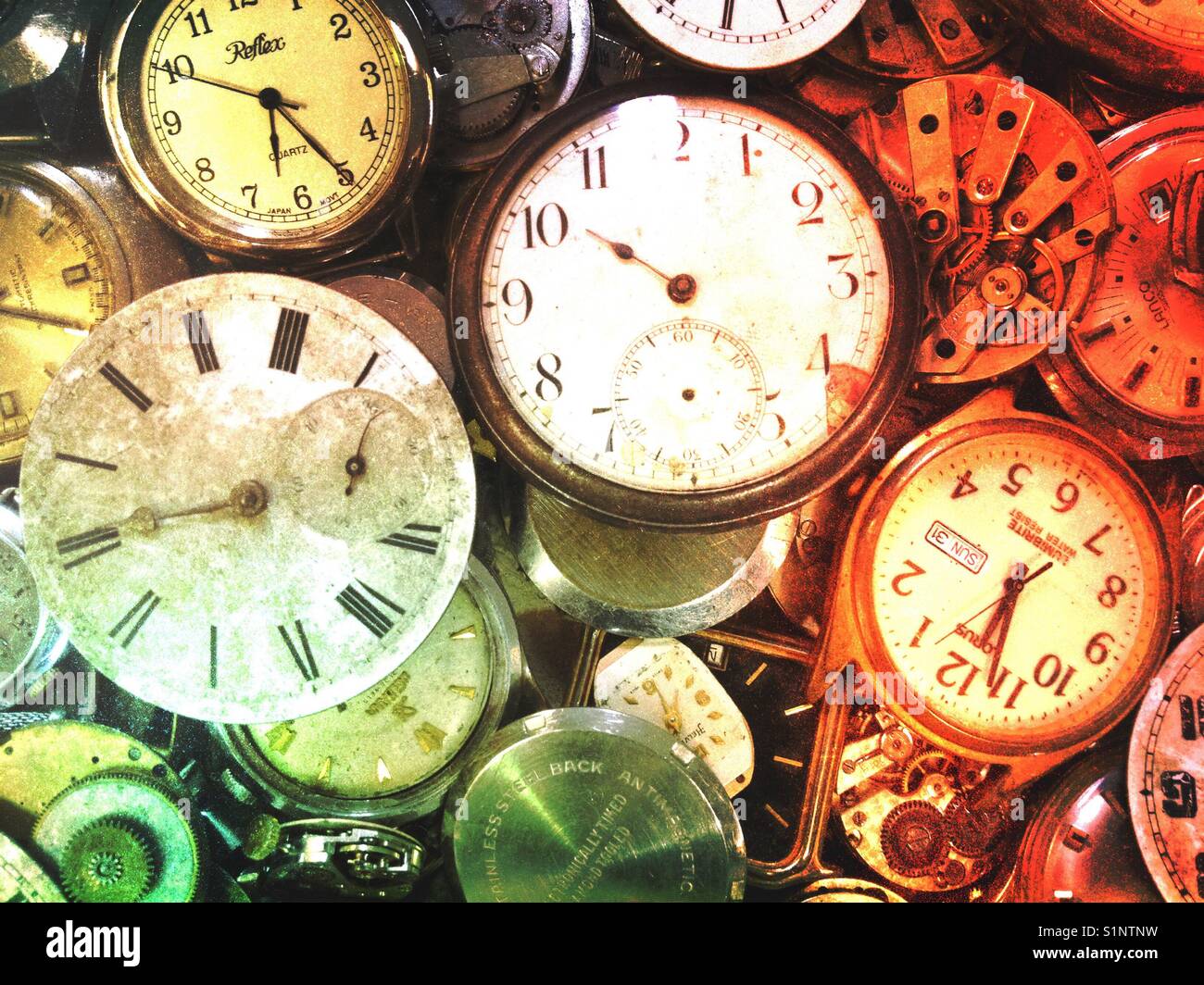 Selezione di orologio - Immagine stock catturata con smartphone