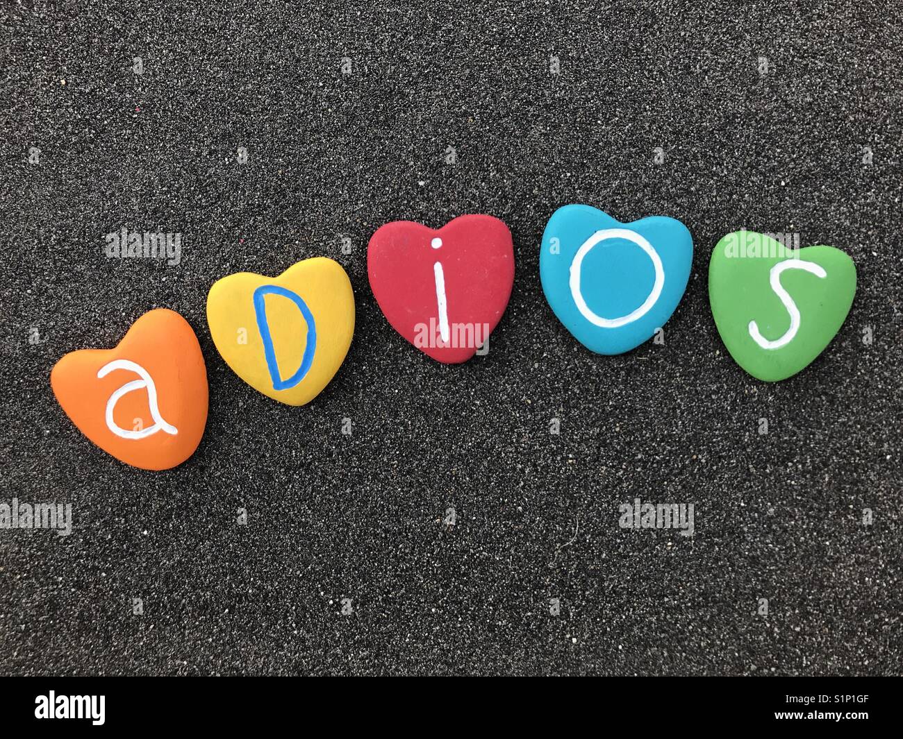 Adios - Immagine stock catturata con smartphone