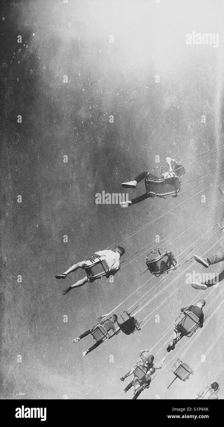 Volare. libertà. Divertimento. Foto Stock