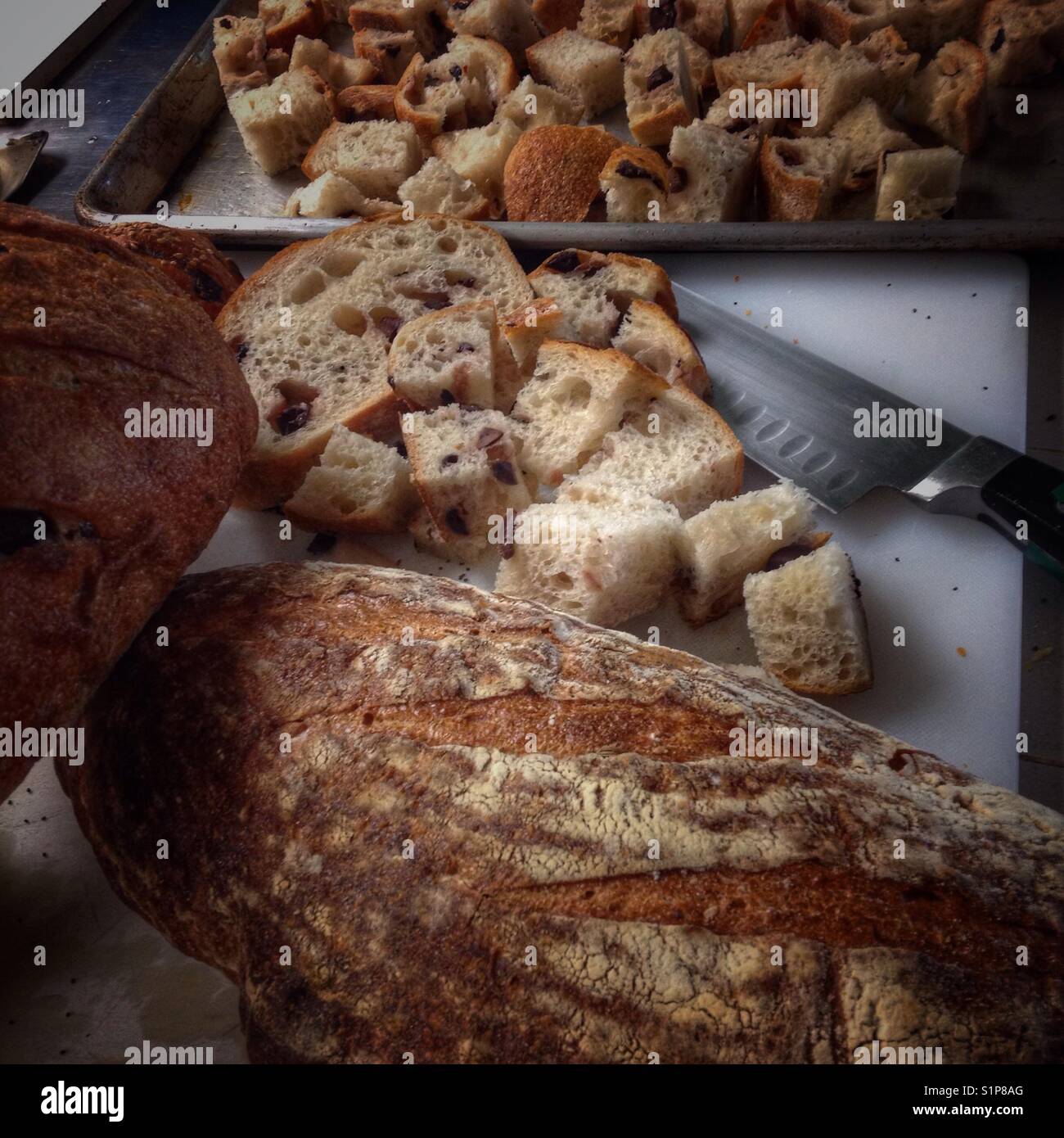 Rendendo i crostini - Immagine stock catturata con smartphone