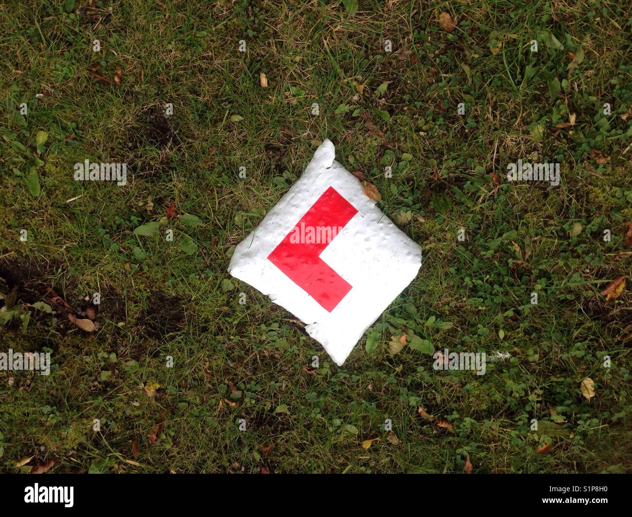 Abbandonata la piastra l Foto Stock