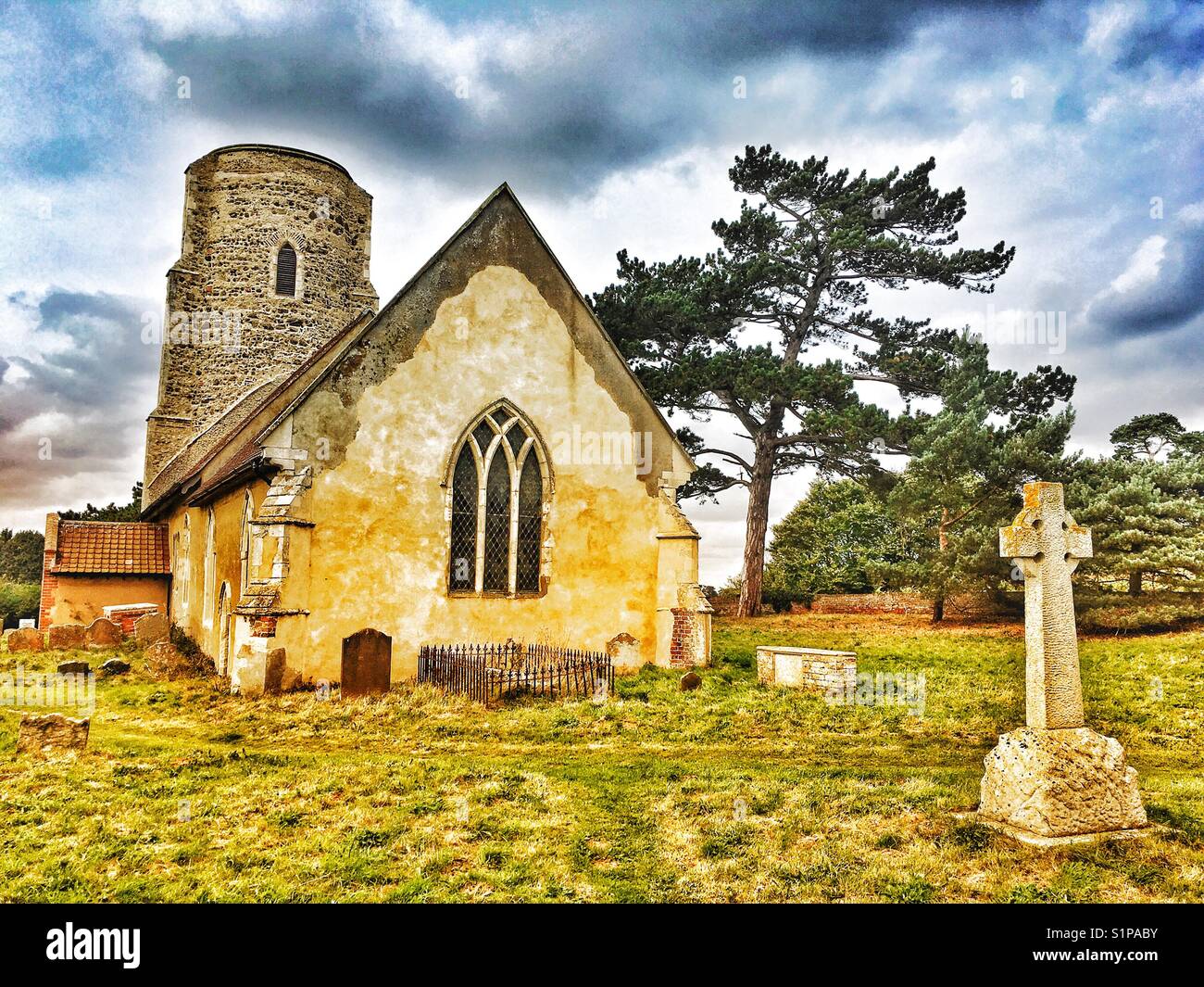 Chiesa di tutti i Santi Ramsholt Suffolk in Inghilterra Foto Stock