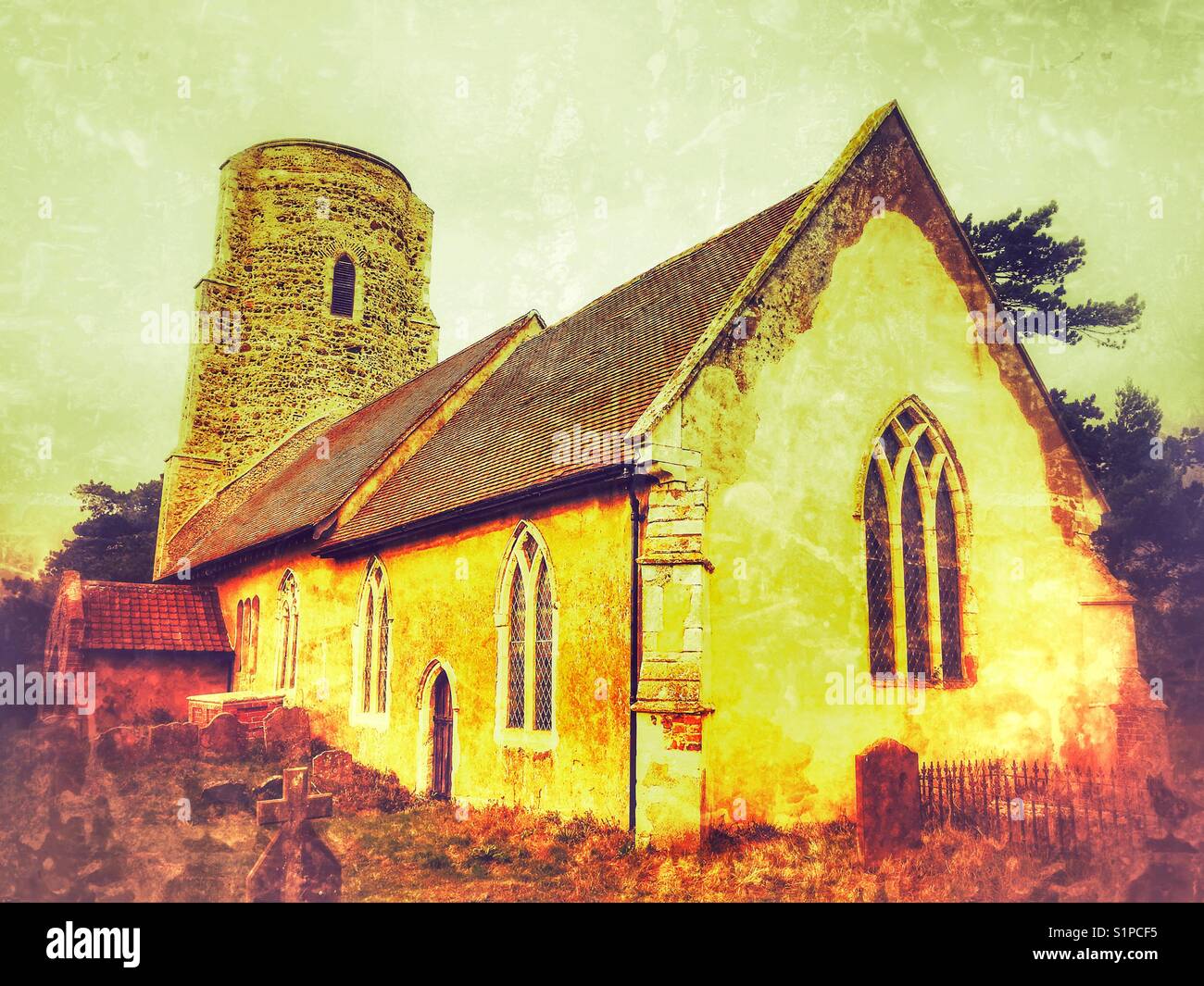 Chiesa di tutti i Santi Ramsholt Suffolk in Inghilterra Foto Stock