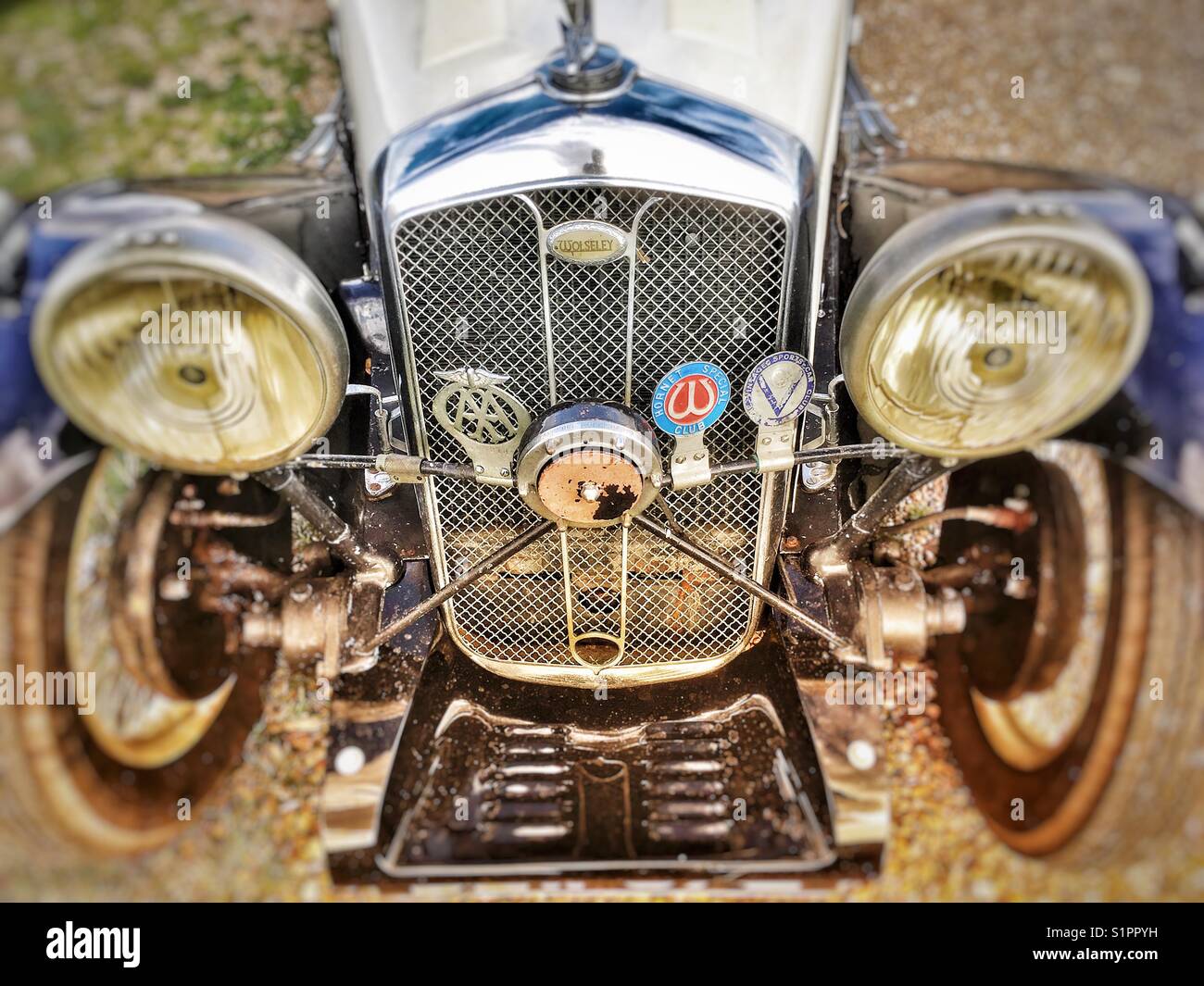 Wolseley Hornet speciale auto d'epoca - Immagine stock catturata con smartphone