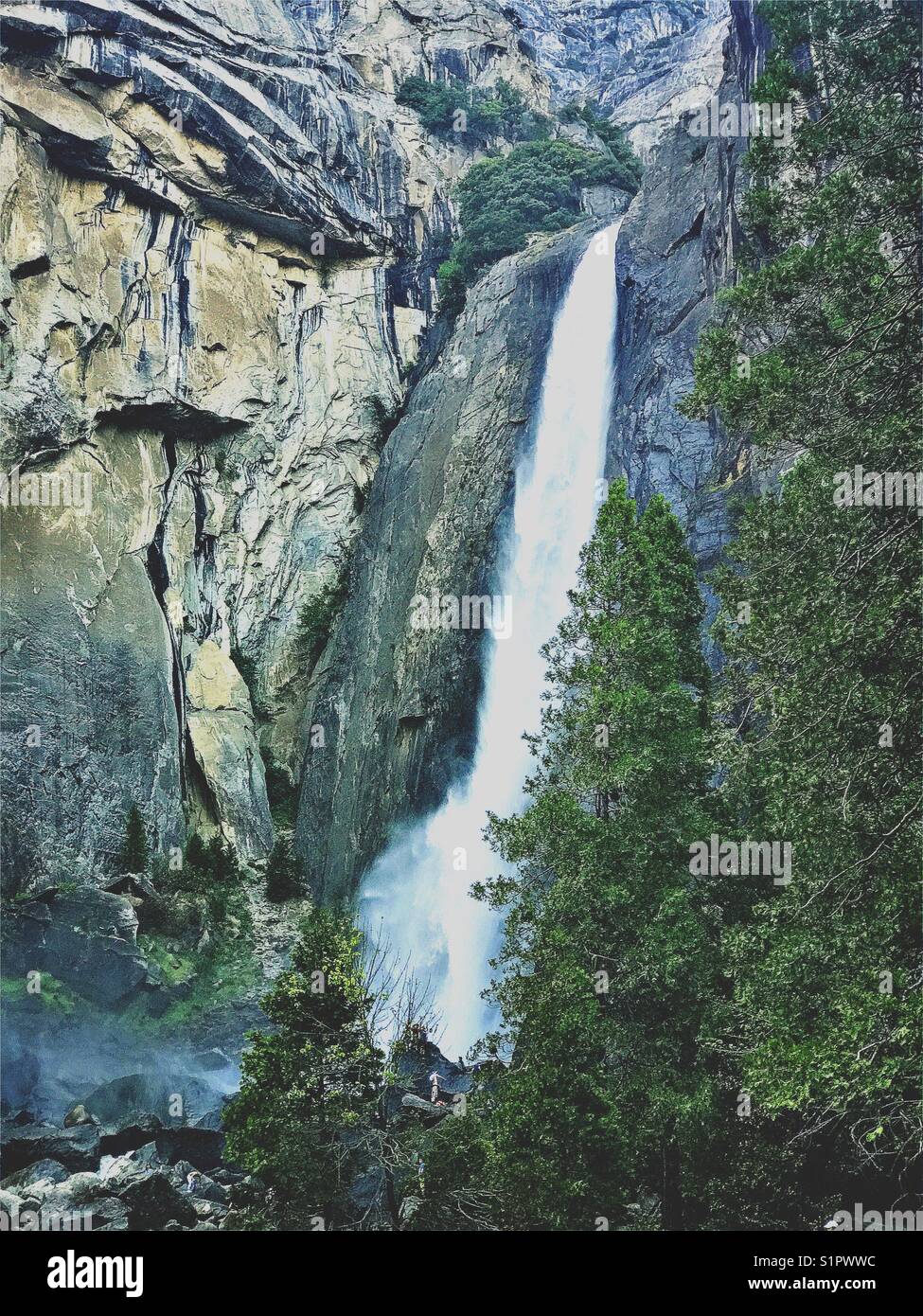 Cascate di Yosemite Foto Stock