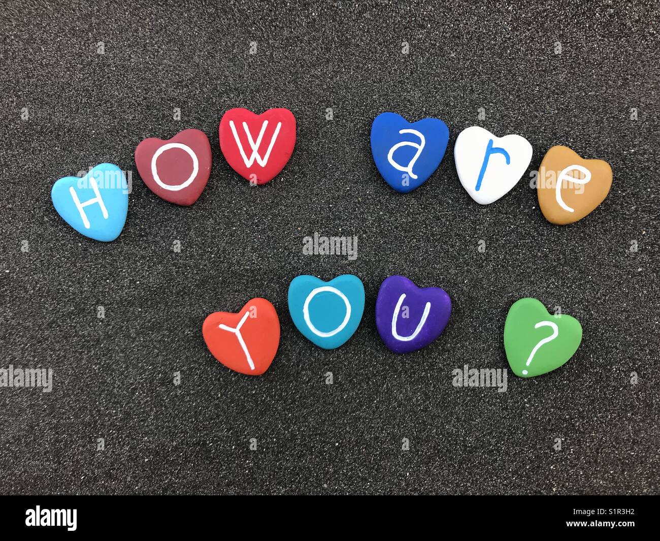 Come stai? - Immagine stock catturata con smartphone
