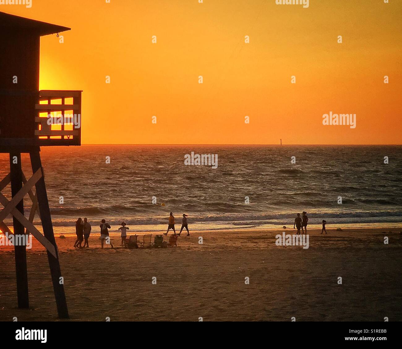 Orange gustare i tramonti. Foto Stock