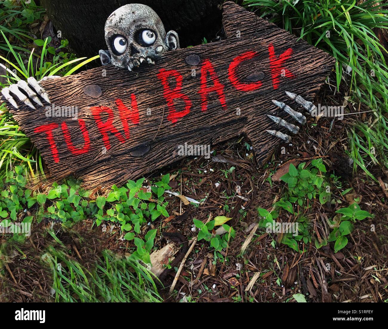 Girare indietro ghoul Foto Stock