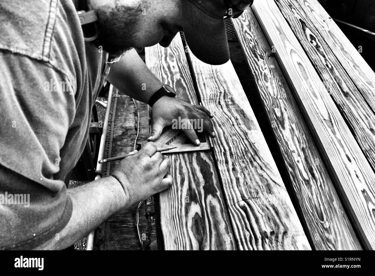 Uomo di lavoro Foto Stock