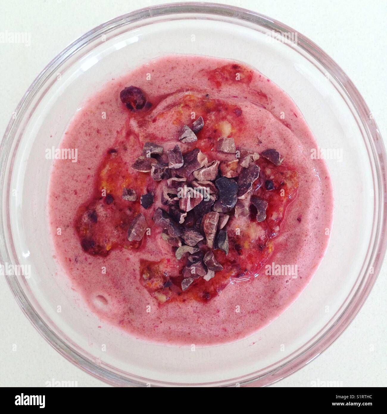 Una sana frutta mista crema di nizza Foto Stock