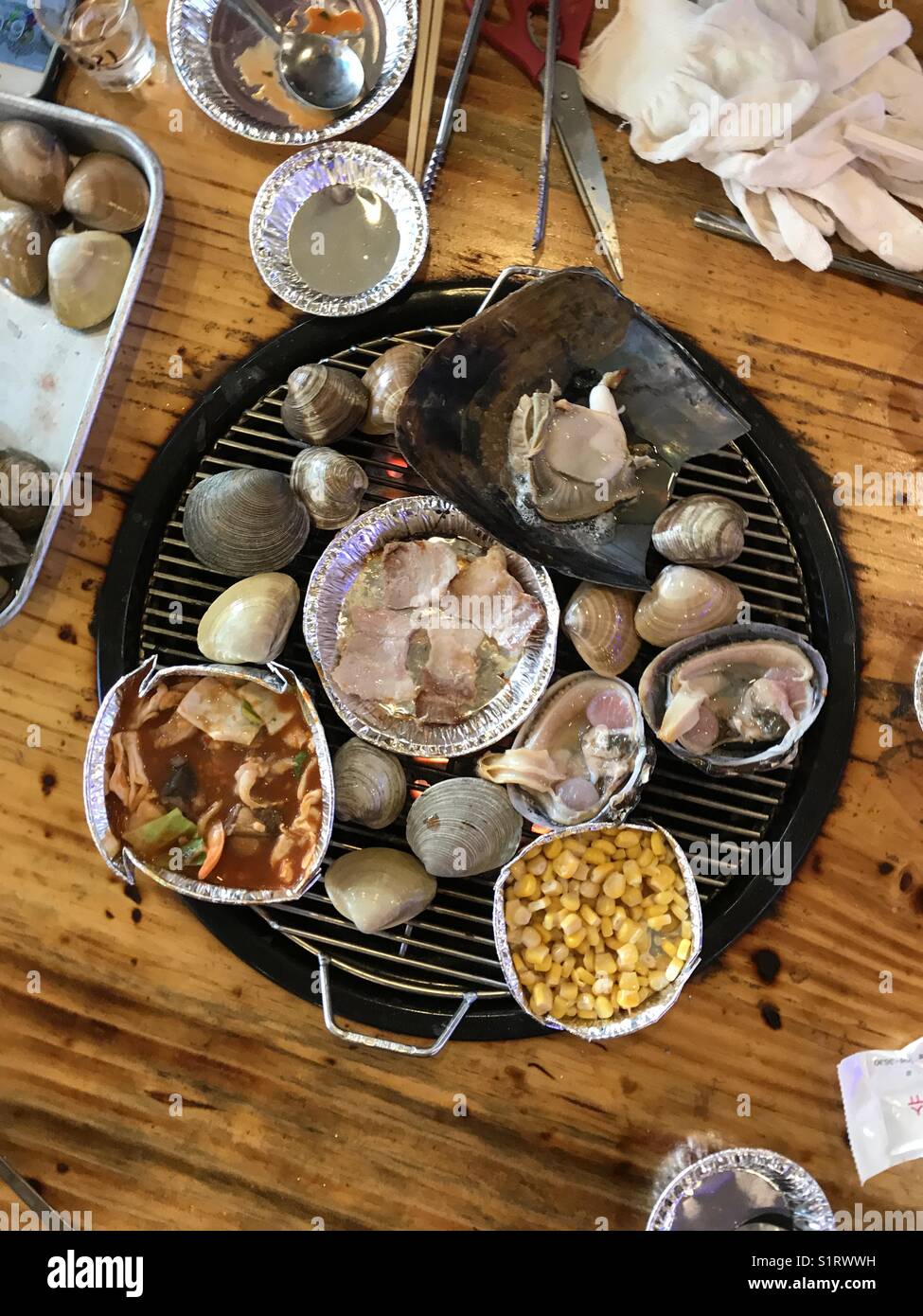 Pesce alla griglia Foto Stock