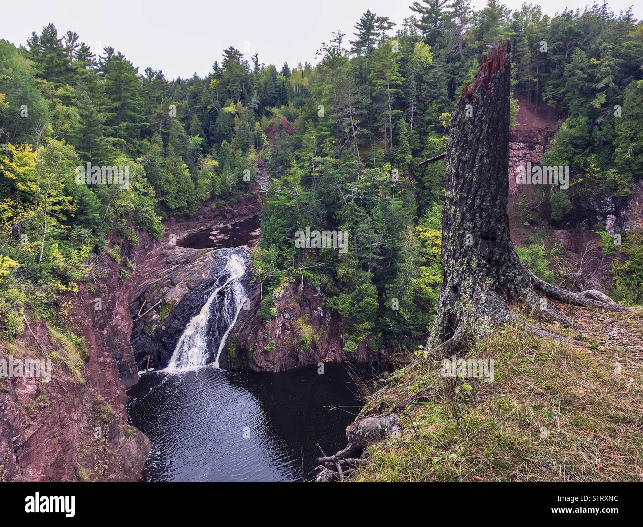 Superior falls, hurly, Wisconsin Foto Stock