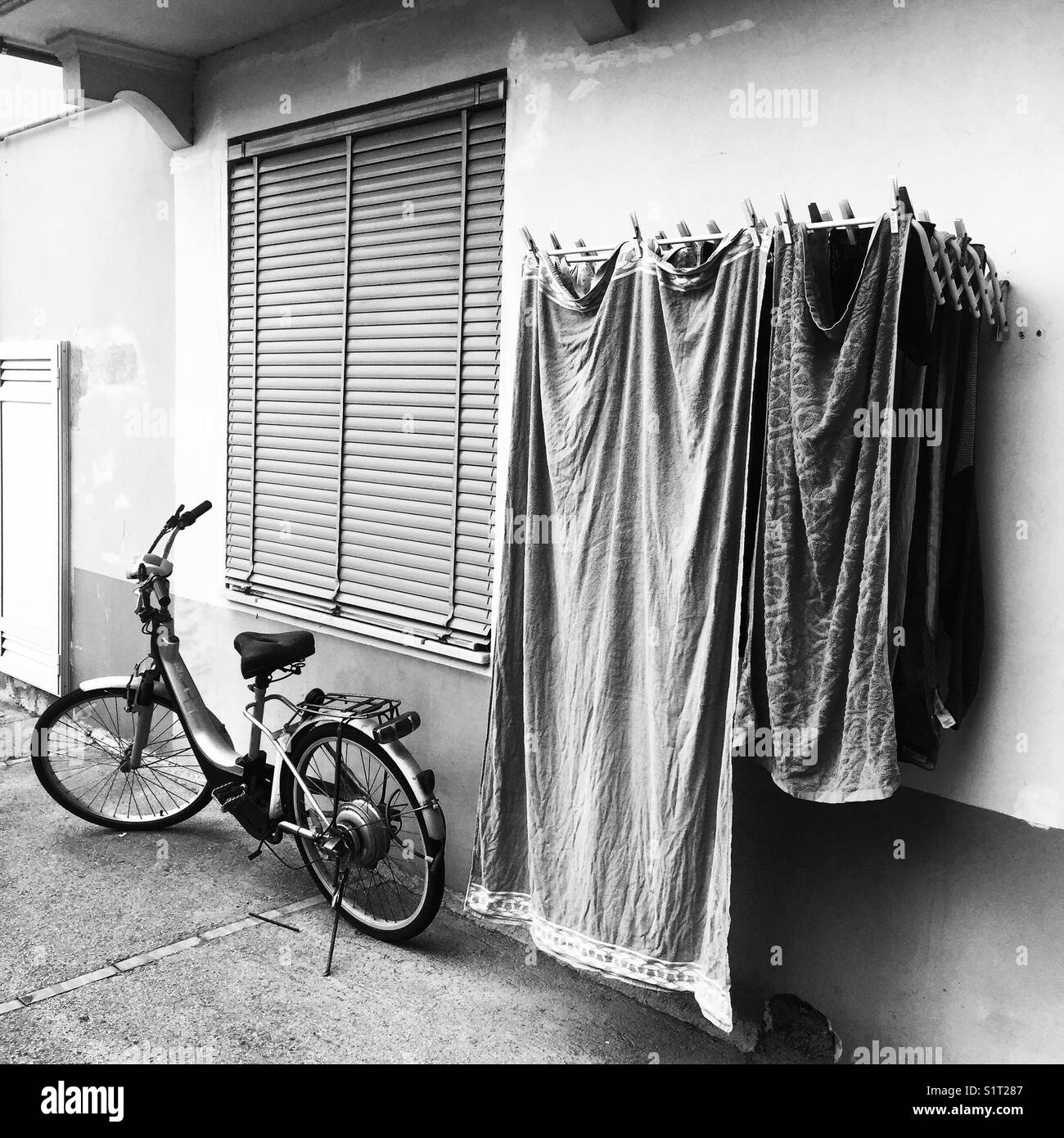 Lavanderia a Sorrento, Italia Foto Stock