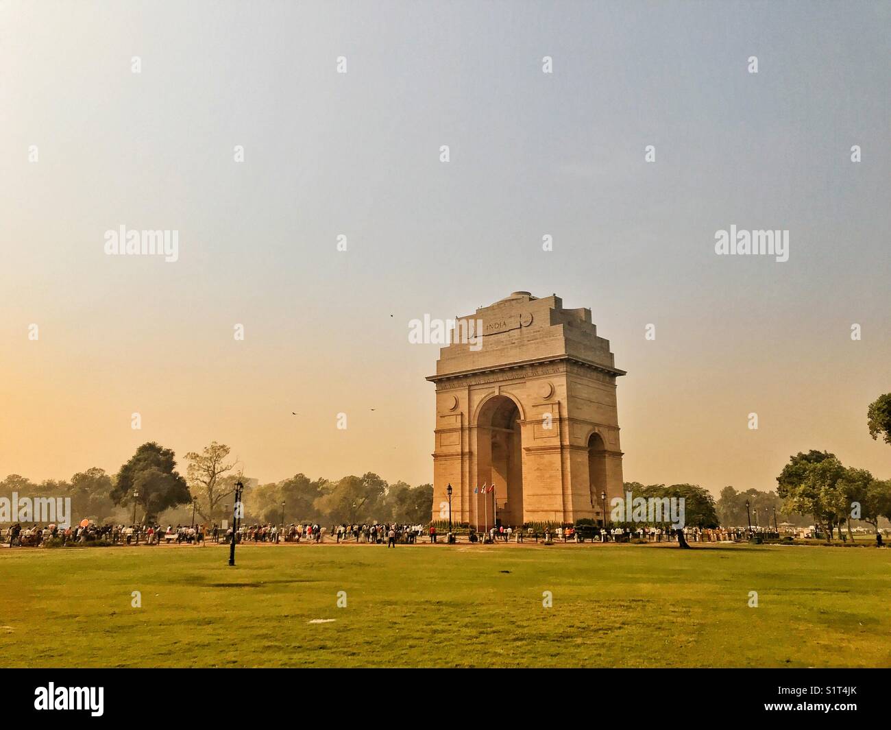 India Gate New Delhi India Foto Stock