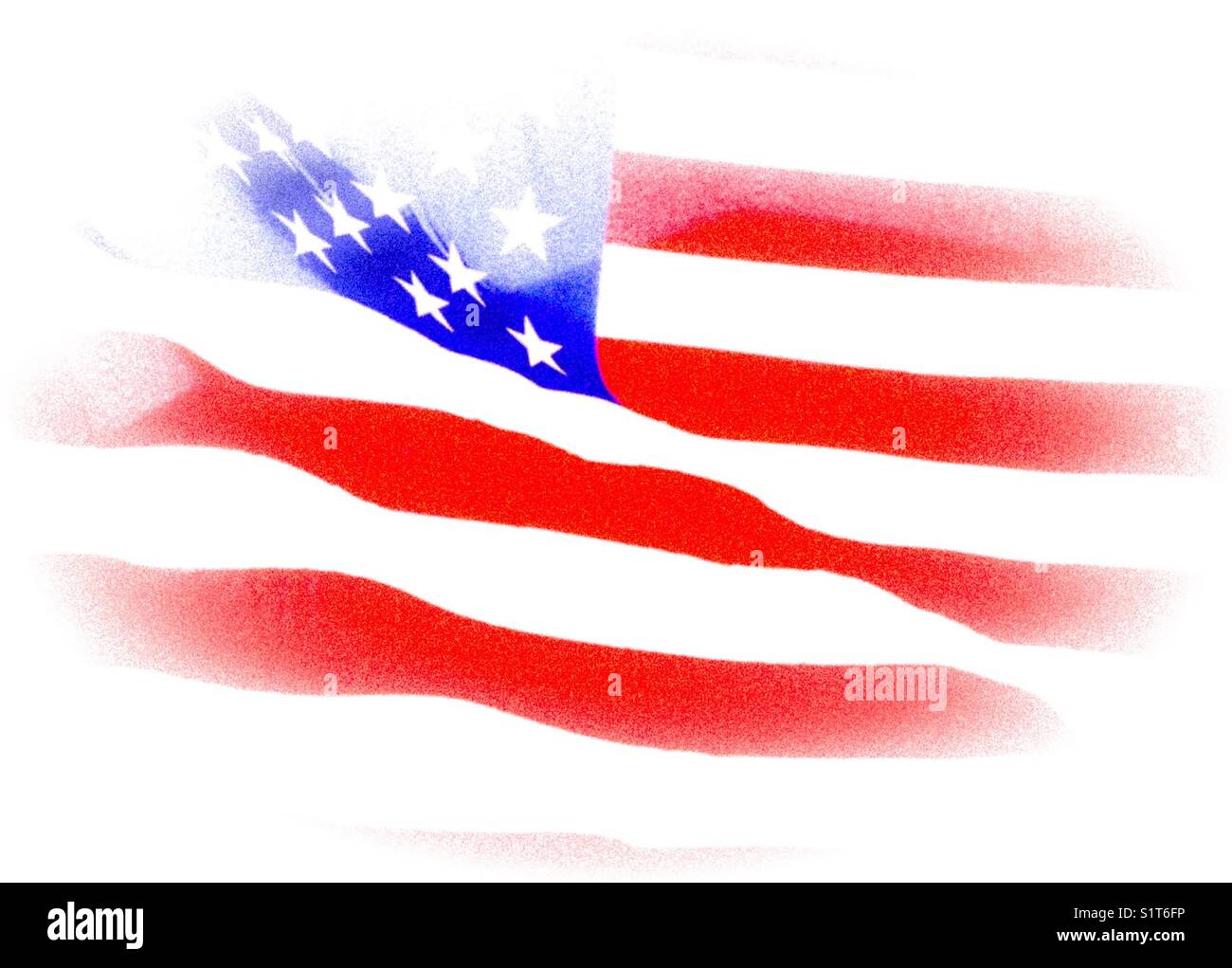 Bandiera americana da sogno per lo sfondo - Immagine stock catturata con smartphone