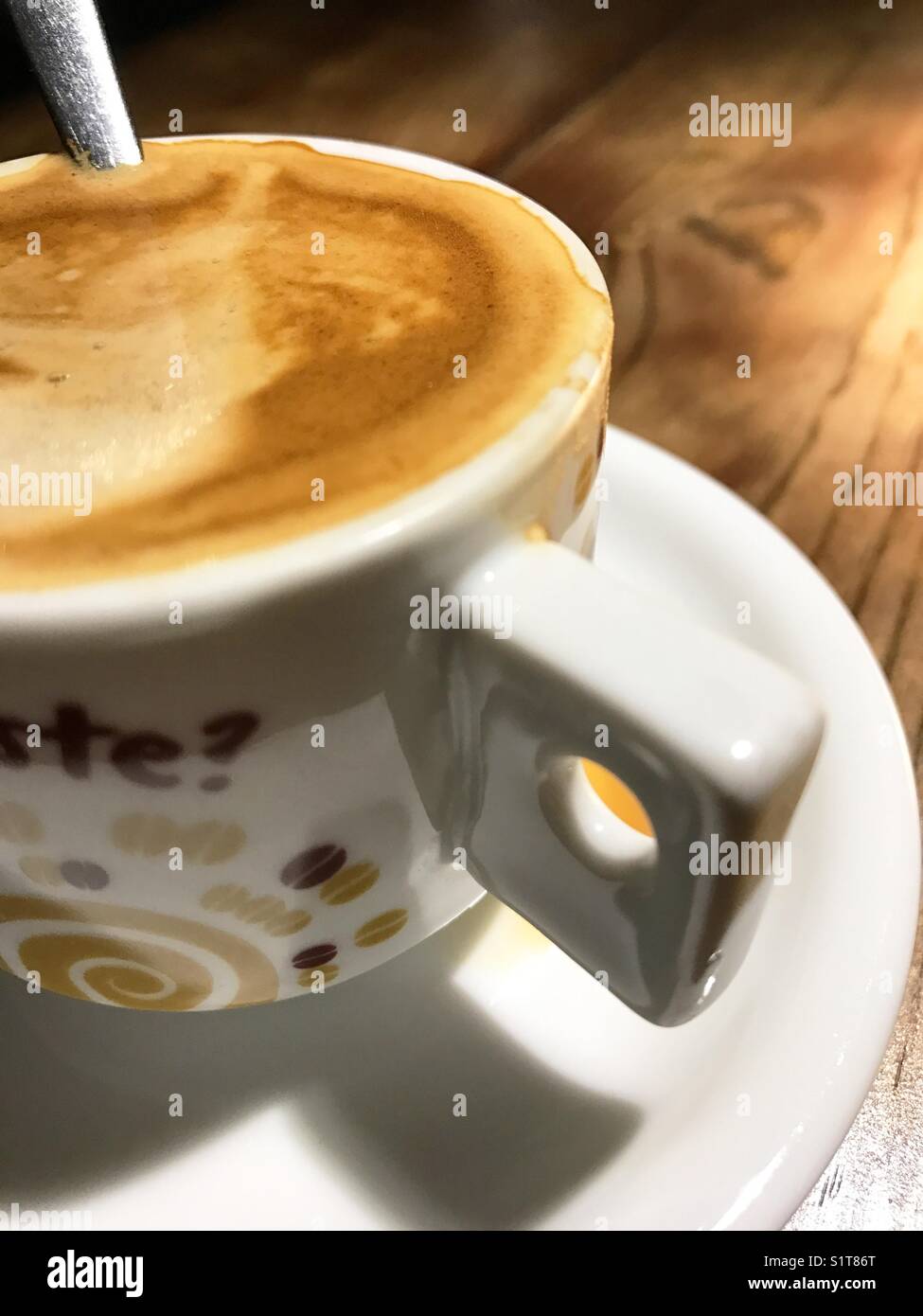 Tazza di caffè. Vista ravvicinata Foto Stock