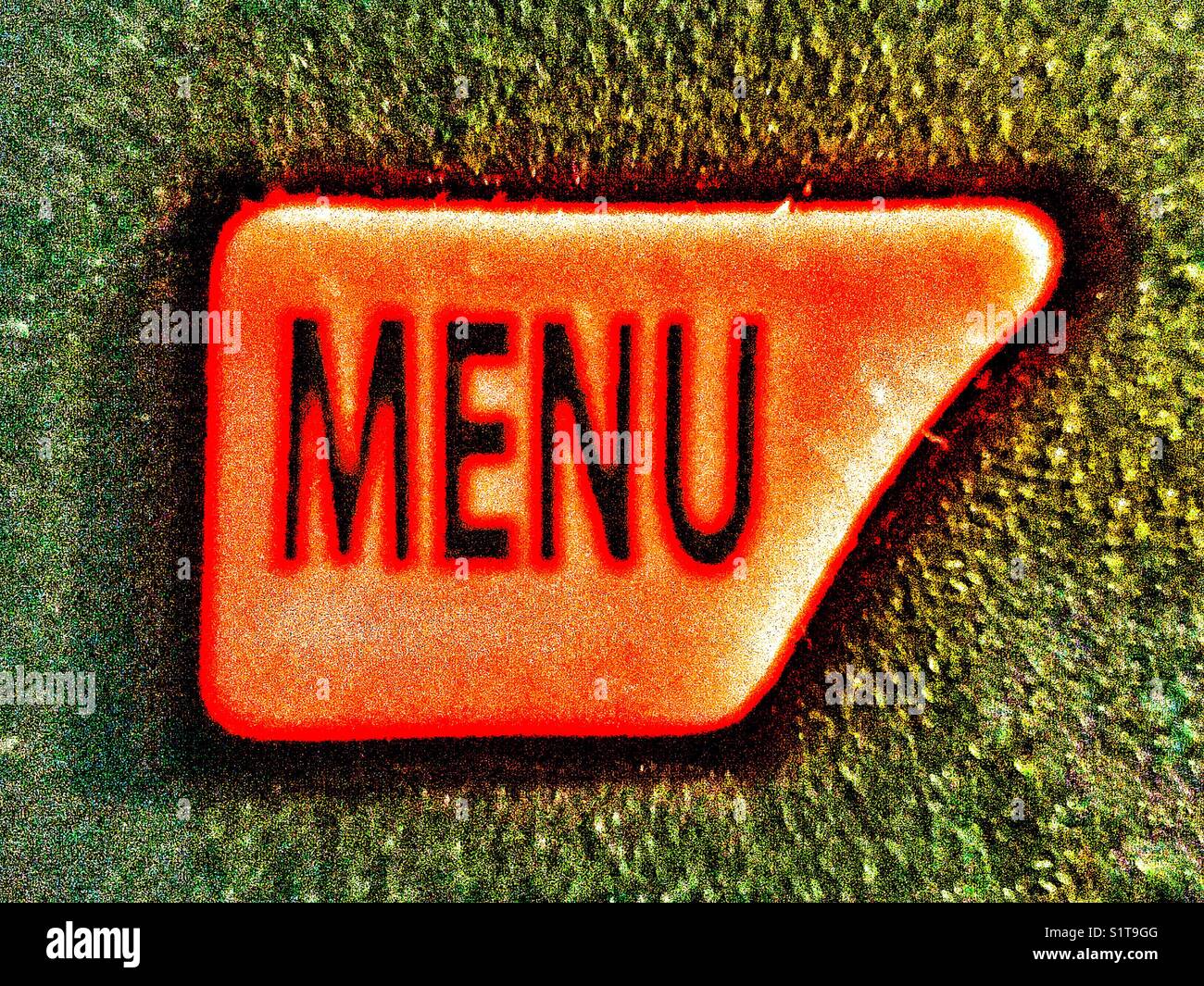 Menu del telecomando - Immagine stock catturata con smartphone