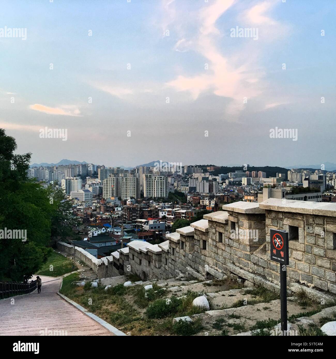 Parete di seoul, Corea del Sud Foto Stock