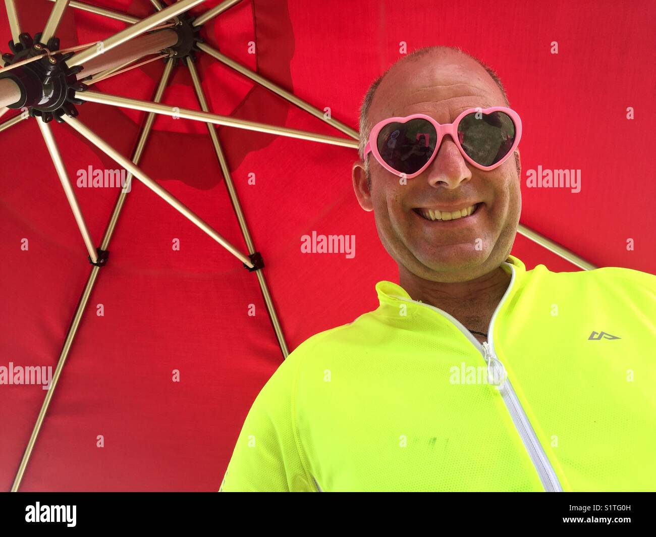 Uomo felice Foto Stock