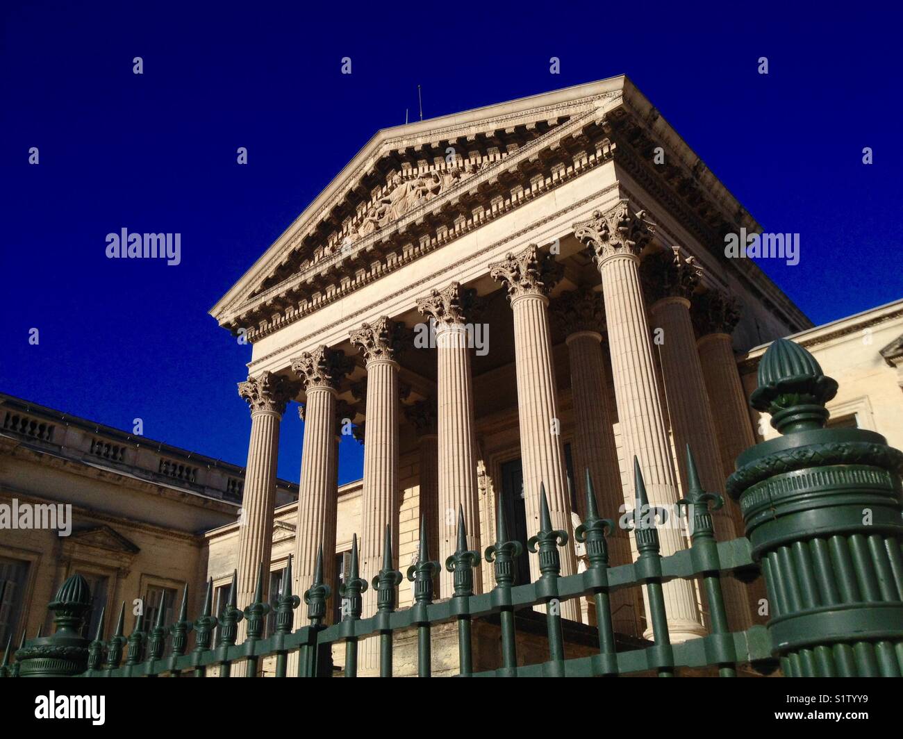 Corte legge di Montpellier Francia - Immagine stock catturata con smartphone