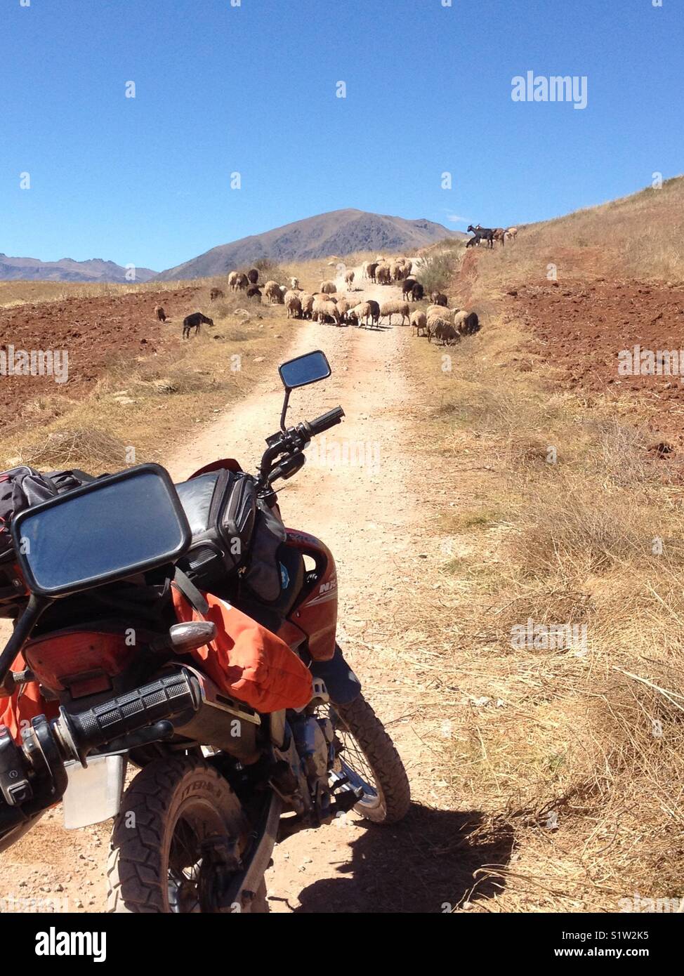 Perdersi nelle zone rurali del Perú. Foto Stock