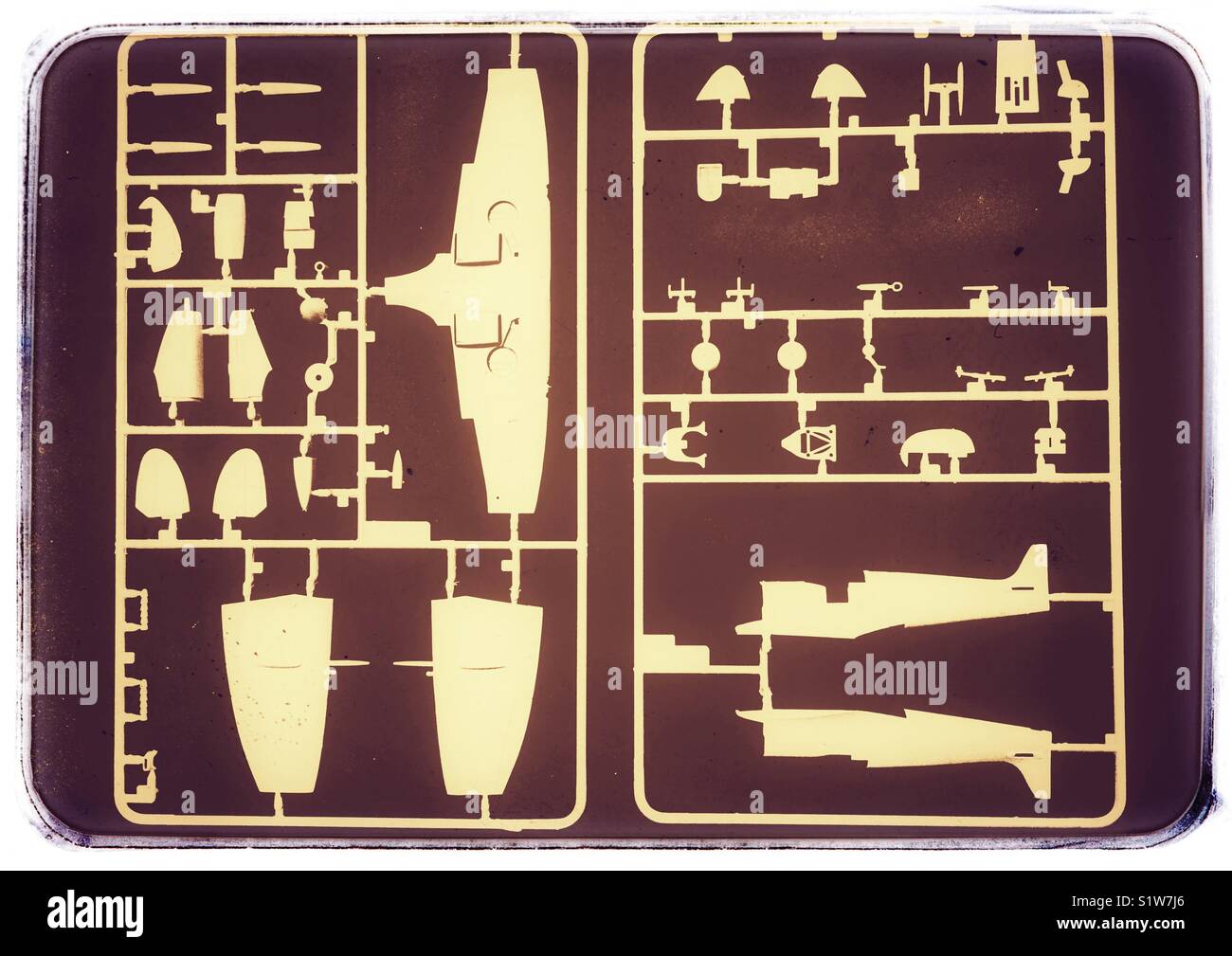 Italeri 1:72 modello in scala Spitfire XI Foto Stock