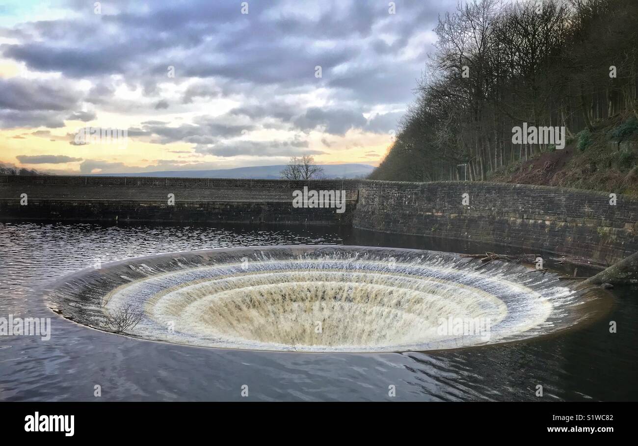 Il foro del tappo di serbatoio Ladybower Foto Stock