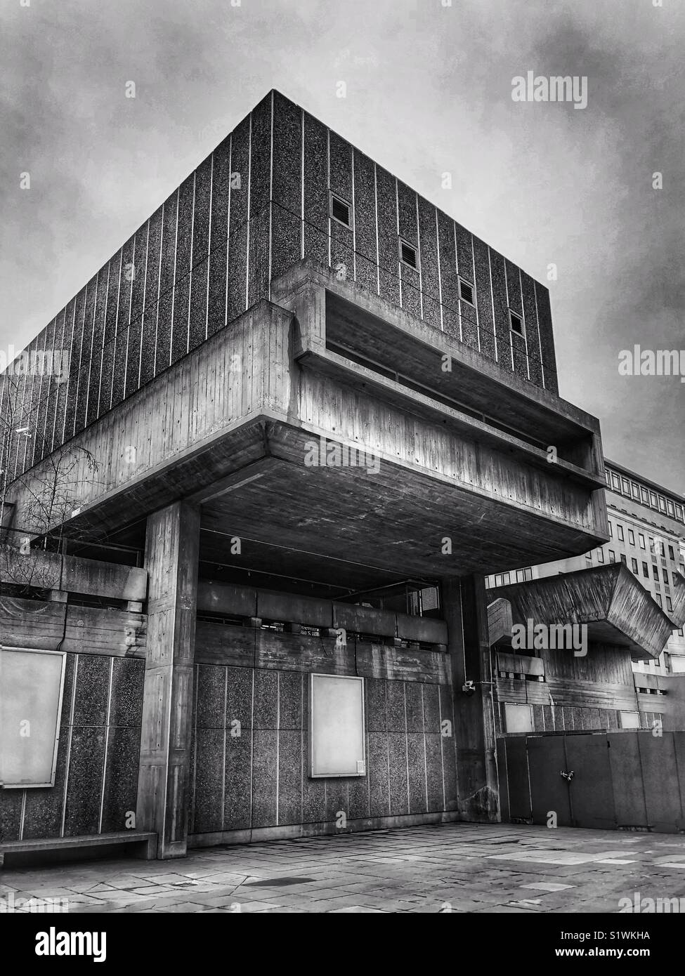 Architettura Brutalist presso la Hayward Gallery di Londra. Foto Stock