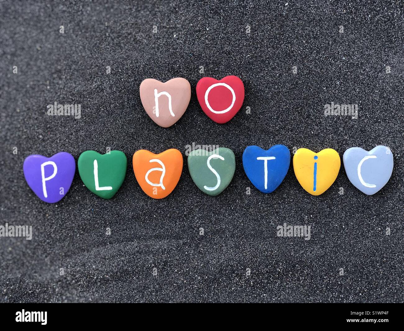 Assenza di plastica - Immagine stock catturata con smartphone