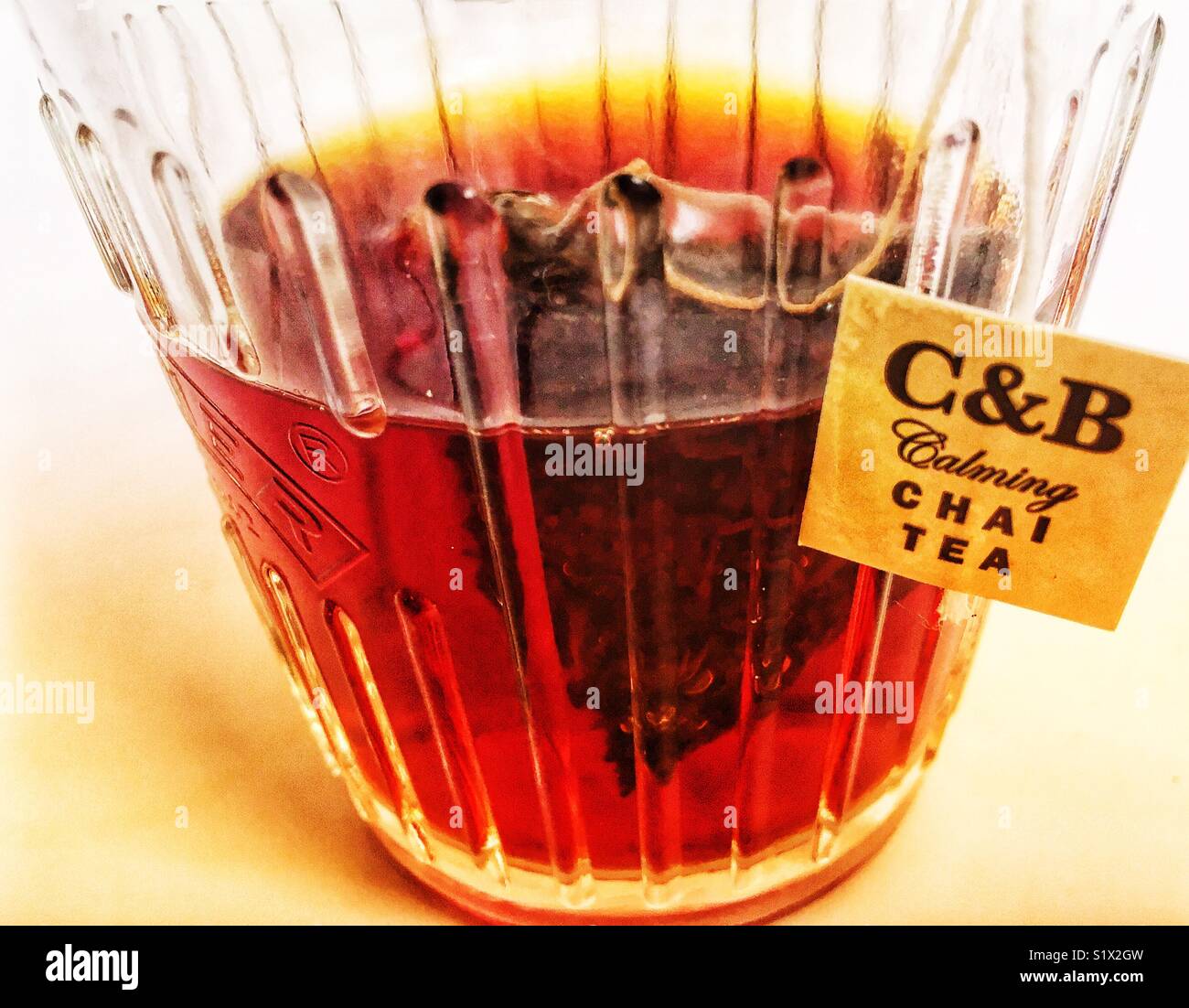 C&B Chai Tea - Immagine stock catturata con smartphone