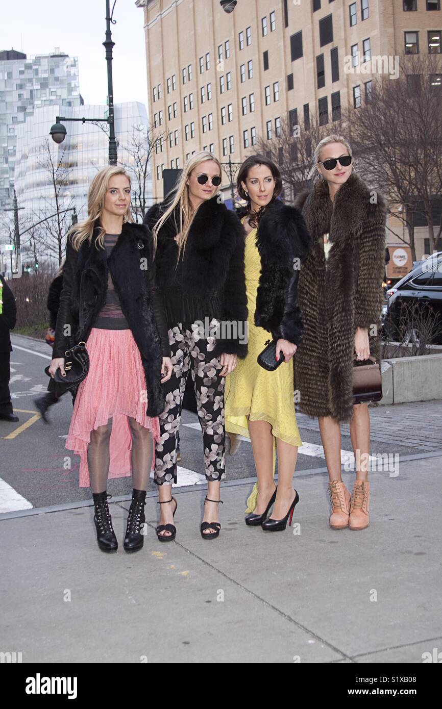 La Settimana della Moda di New York mondanit Foto Stock