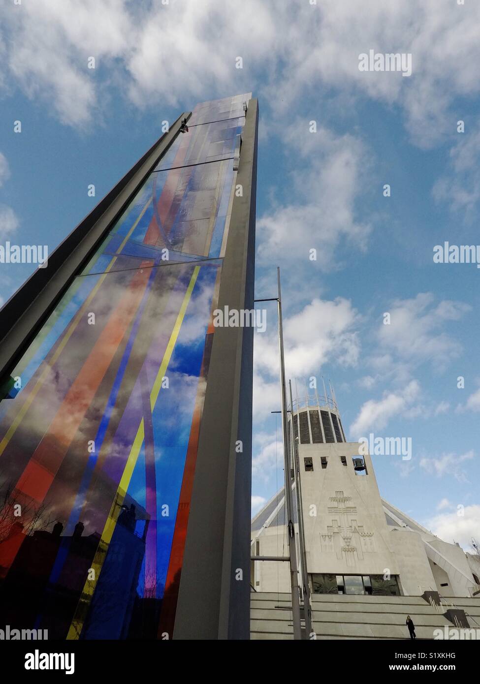 Cattedrale Metropolitana di Cristo Re... Paddy's Wigwam Liverpool Foto Stock