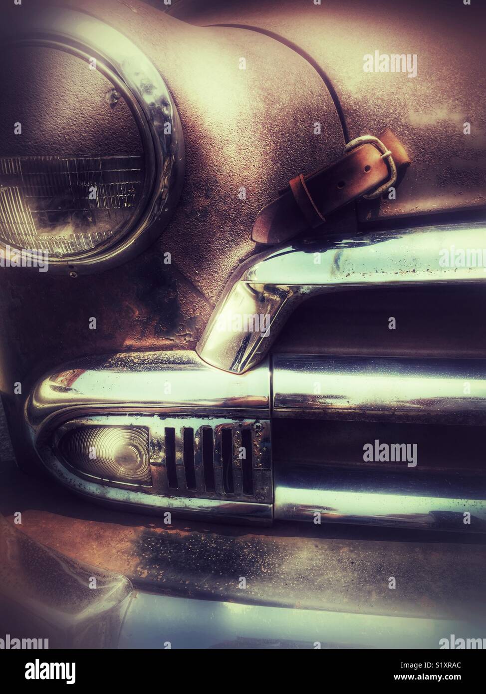 Rusty classic car Foto Stock