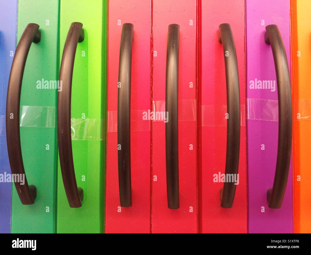 Colorate le cartelle di Office - Immagine stock catturata con smartphone