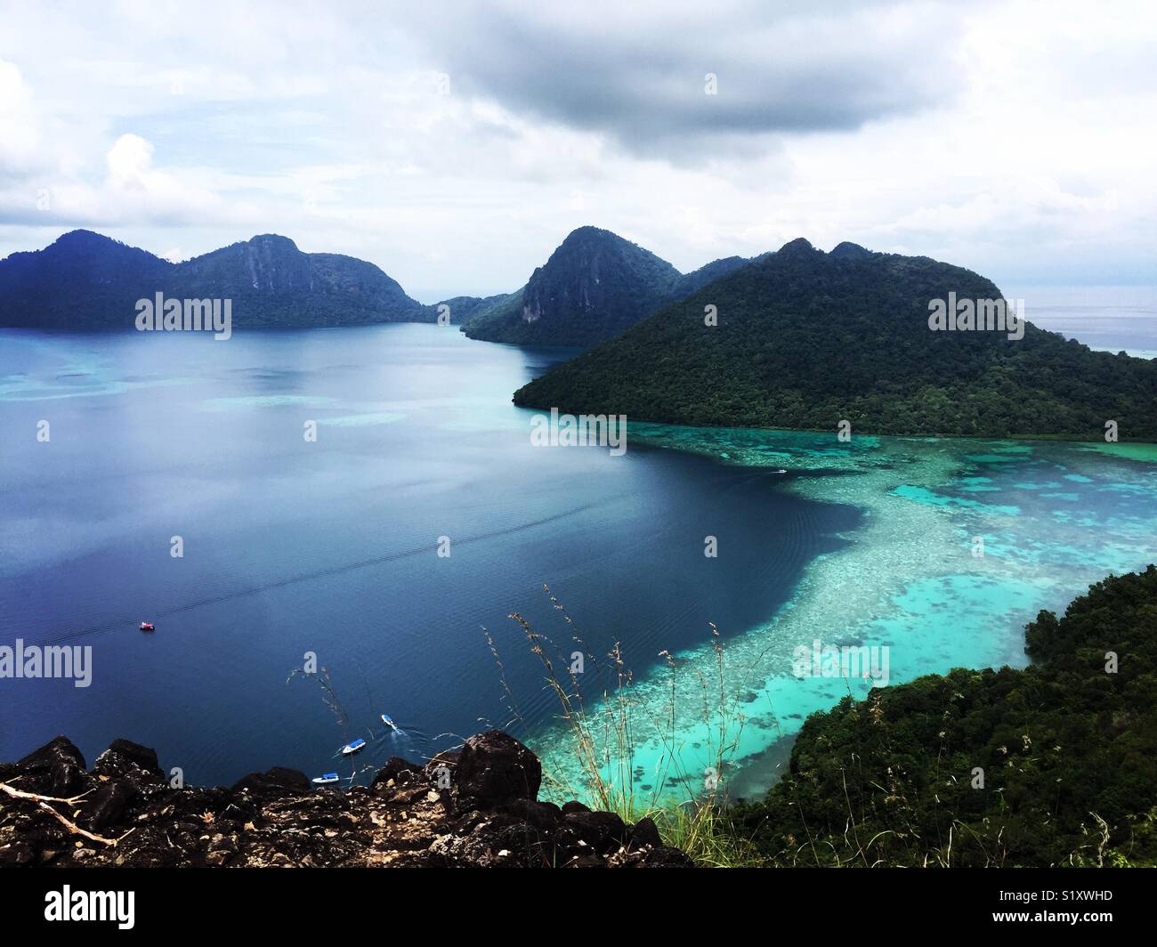 Pulau Bohey Dulang Semporna Foto Stock