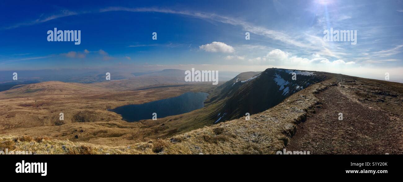 Allontanarsi dal popolare percorsi in Brecon Beacons Foto Stock