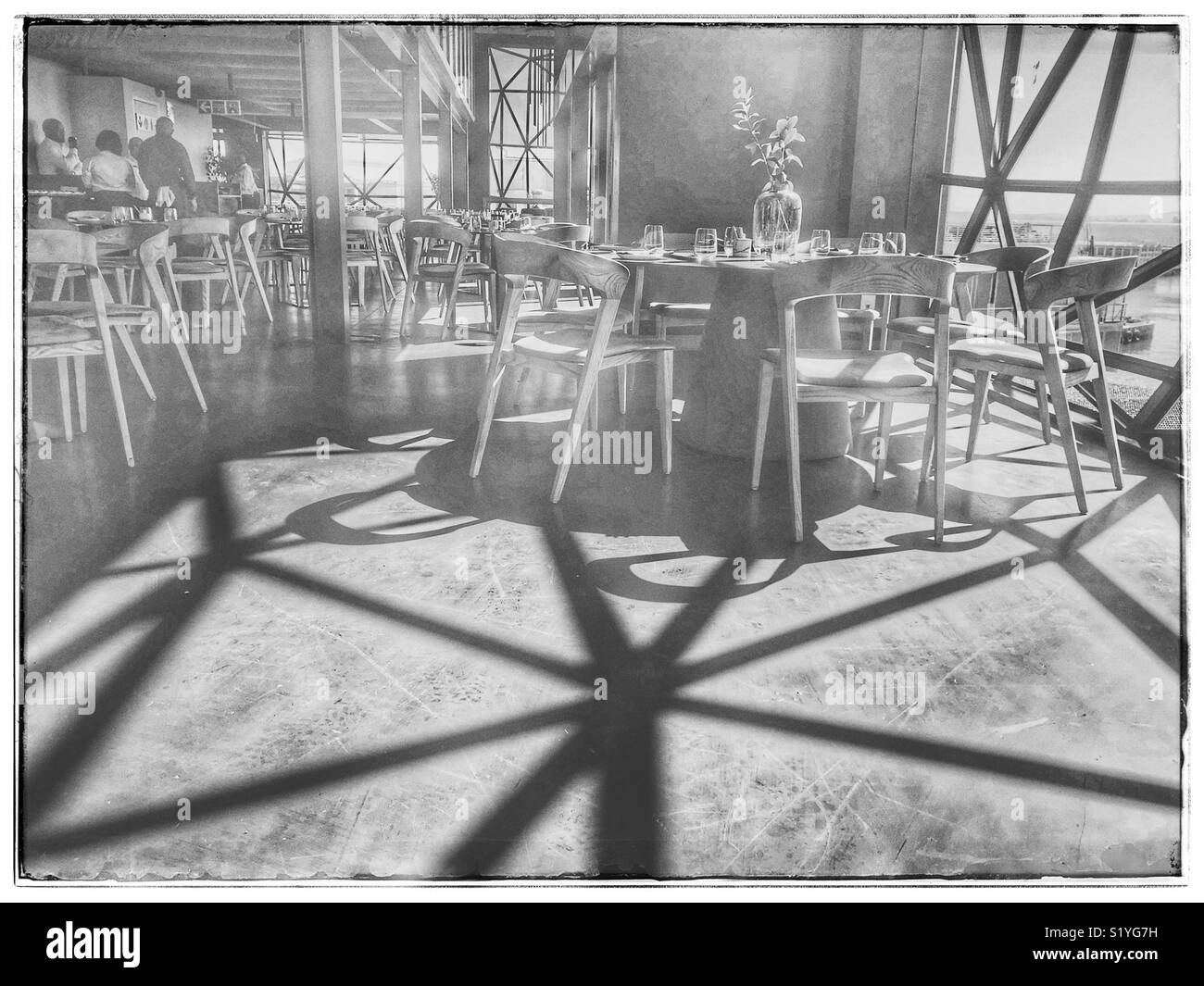 La recente apertura del Zeitz MOCAA cibo Ristorante e bar a Zeitz Museum, Cape Town, Sud Africa con la sua bolla iconica windows. Foto Stock