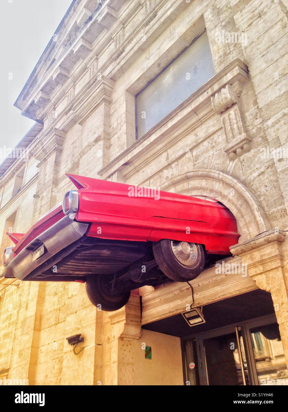 Il Rockstore, Famous concert hall di Montpellier Francia - Immagine stock catturata con smartphone