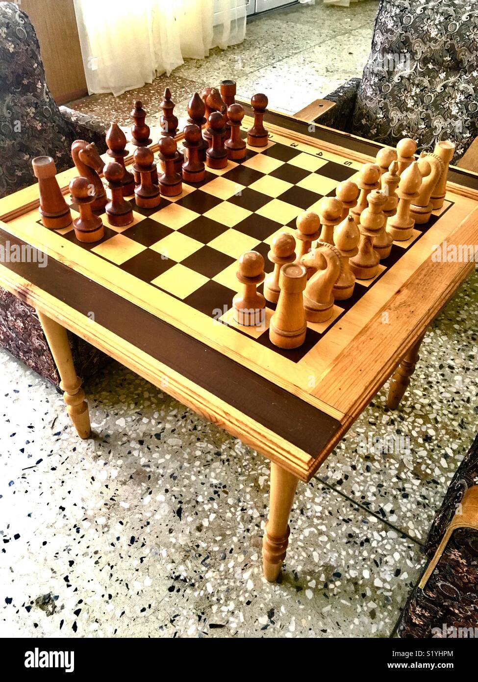 Attesa per il gioco Foto Stock