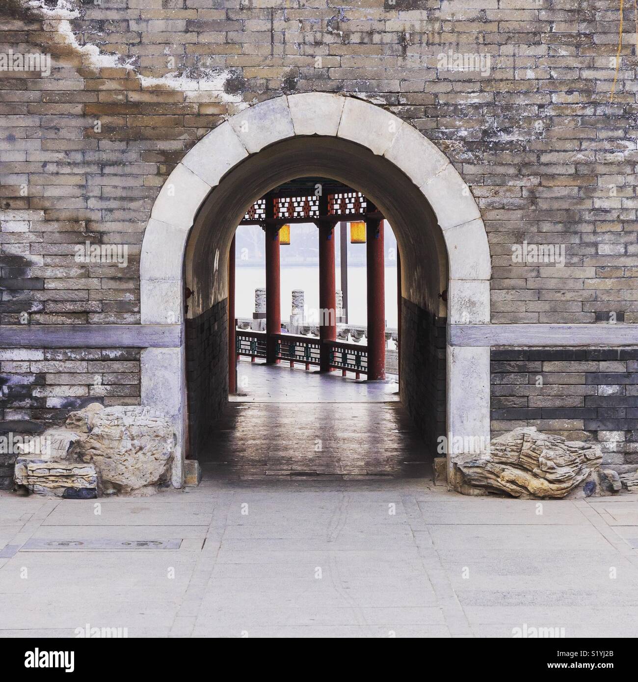 Gateway. - Immagine stock catturata con smartphone