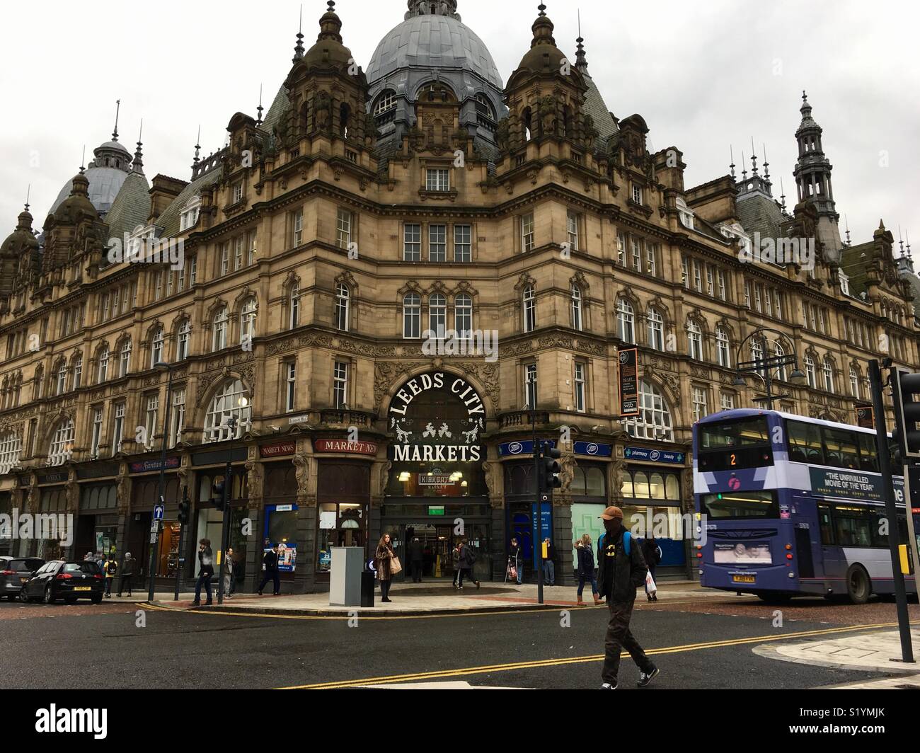 Leeds City mercati, West Yorkshire Foto Stock