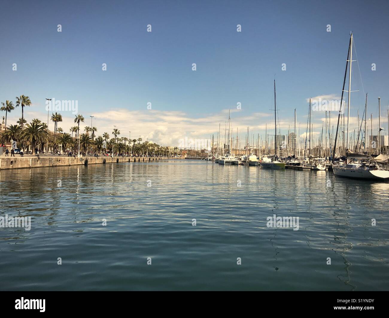 Barcellona olimpic port Foto Stock